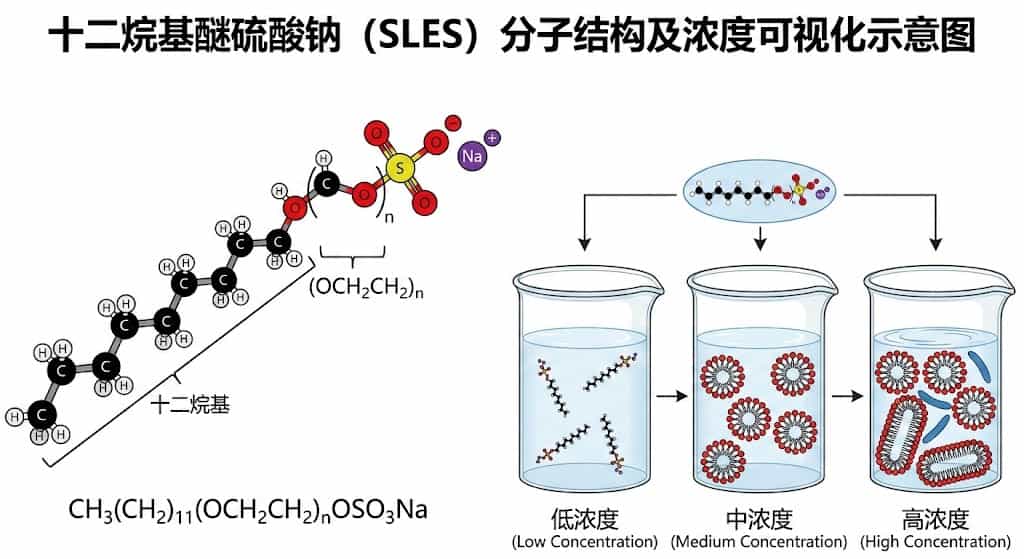 sles molecular structure | Clean Chemical