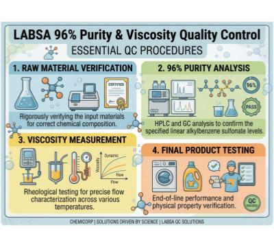 LABSA 96% Clear Brown Viscous Liquid Sample Bottle